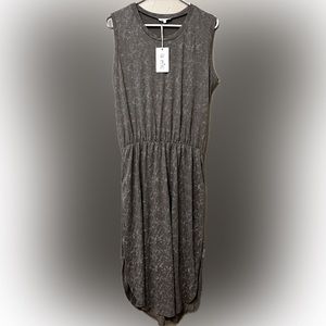 NWT La Miel by Hyped Unicorn Tank Dress Sz Large long side slit, pockets. Cotton